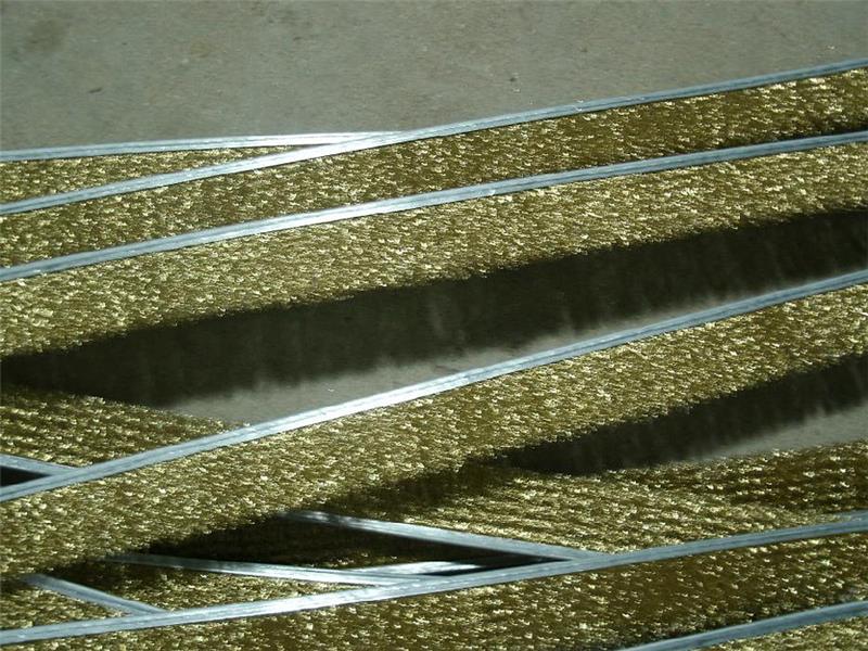 鋼帶鋼絲條刷（鍍銅鋼絲，厚度3到8mm不等）